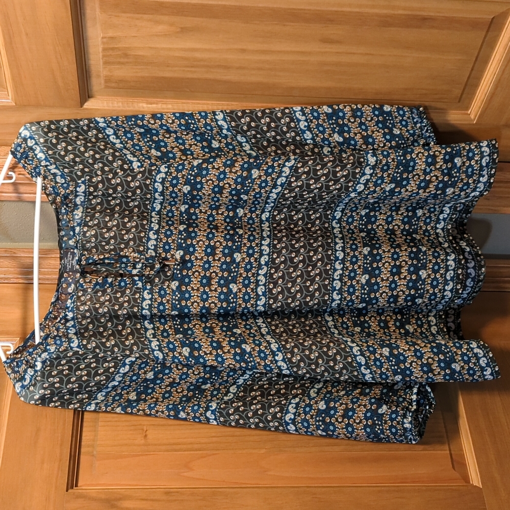 1X 16 W Faded Glory Peasant Style Sheer Top